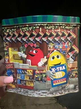 Collectible Vintage M&M's Holiday Candy Tin 2001